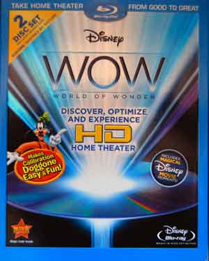 Walt Disney WOW blu-ray disk set home theatre TV adjustment optimization.
