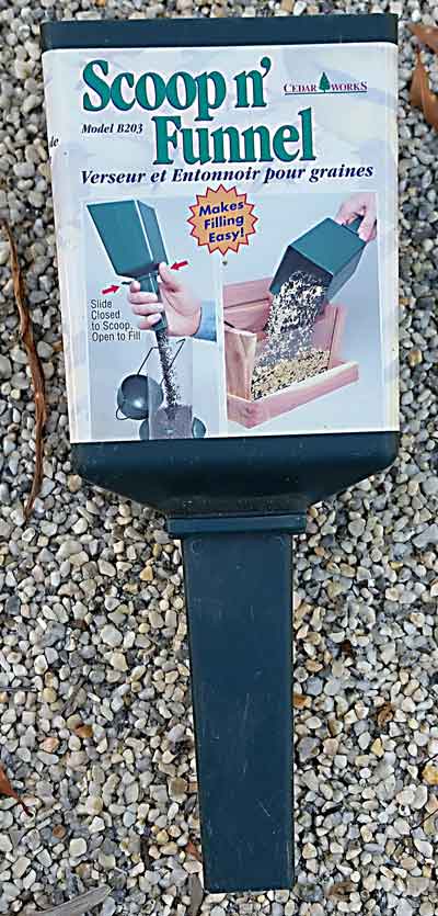 Bird feeder funnel.