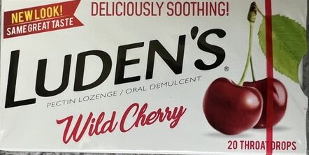 LUDEN'S WILD CHERRY COUGH DROPS.